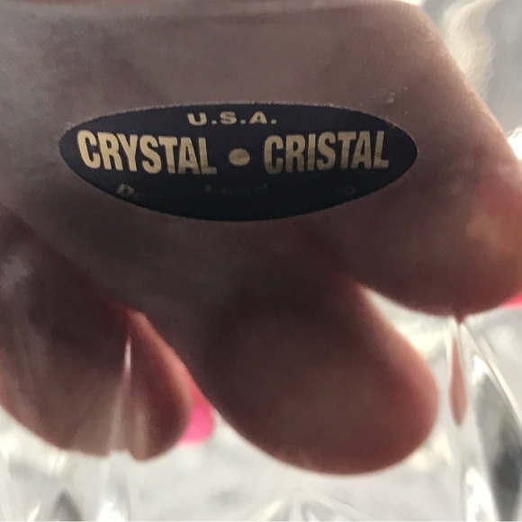 Genuine 24% Lead Crystal Vase - Picture 2 of 3